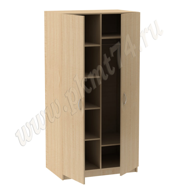 Шкаф комбинированный с хромированной трубой МТ 14-13 Клён Шкаф комбинированный с хромированной трубой МТ 14-13 Клён
