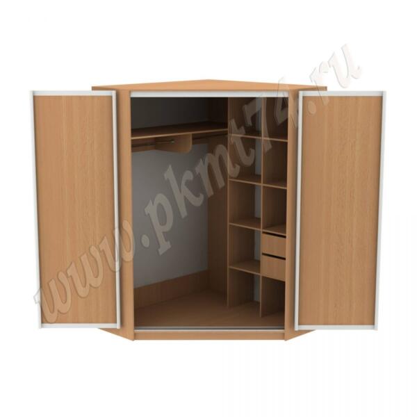 Шкаф купе угловой МТ 15-20 бук Бавария светлый