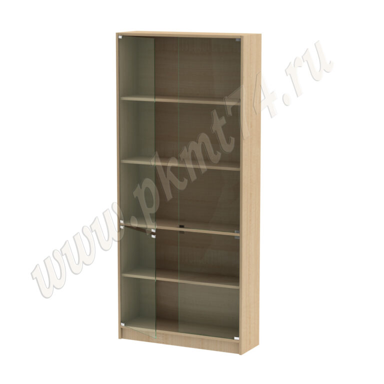 Шкаф витринный со стеклянными дверцами МТ 12-5 Клён