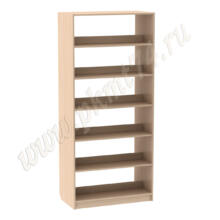 Стеллаж библиотечный двухсторонний МТ 11-2 дуб Молочный