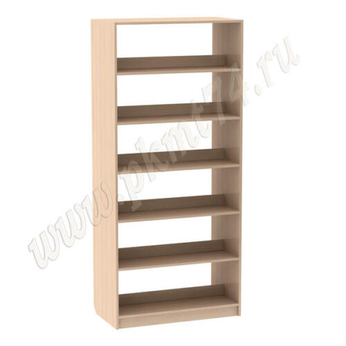 Стеллаж библиотечный двухсторонний МТ 11-2 дуб Молочный