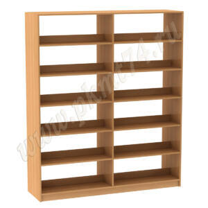 Стеллаж библиотечный широкий МТ 11-4 Бук Бавария светлый Стеллаж библиотечный широкий МТ 11-4 Бук Бавария светлый