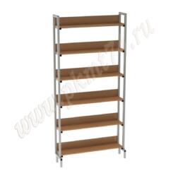 Стеллаж библиотечный односторонний МТ 03-1 Бук Бавария светлый