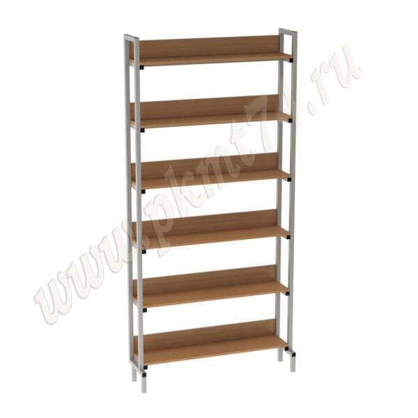 Стеллаж библиотечный односторонний МТ 03-1 Бук Бавария светлый