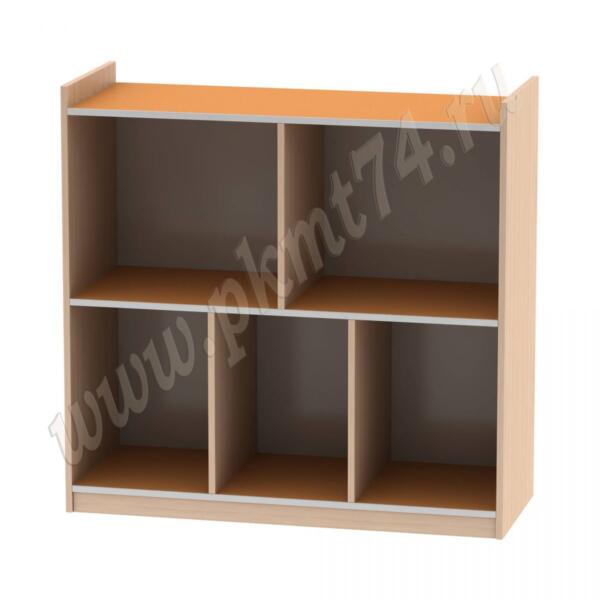 Стеллаж для игрушек МТ 17-45 Дуб Молочный-Оранжевый