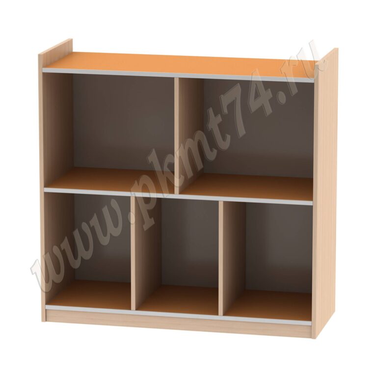 Стеллаж для игрушек МТ 17-45 Дуб Молочный-Оранжевый Стеллаж для игрушек МТ 17-45 Дуб Молочный-Оранжевый