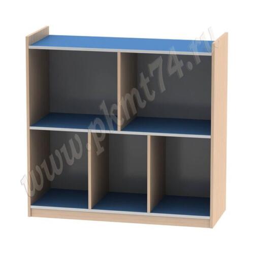 Стеллаж для игрушек МТ 17-45 Дуб Молочный-Голубой Стеллаж для игрушек МТ 17-45 Дуб Молочный-Голубой