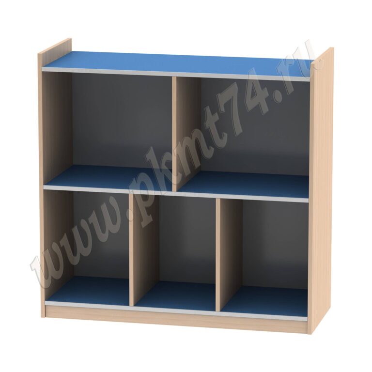 Стеллаж для игрушек МТ 17-45 Дуб Молочный-Голубой Стеллаж для игрушек МТ 17-45 Дуб Молочный-Голубой