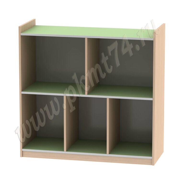 Стеллаж для игрушек МТ 17-45 Дуб Молочный-Салатовый Стеллаж для игрушек МТ 17-45 Дуб Молочный-Салатовый