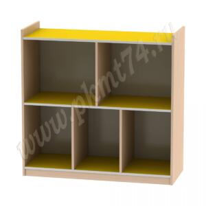 Стеллаж для игрушек МТ 17-45 Дуб Молочный-Жёлтый