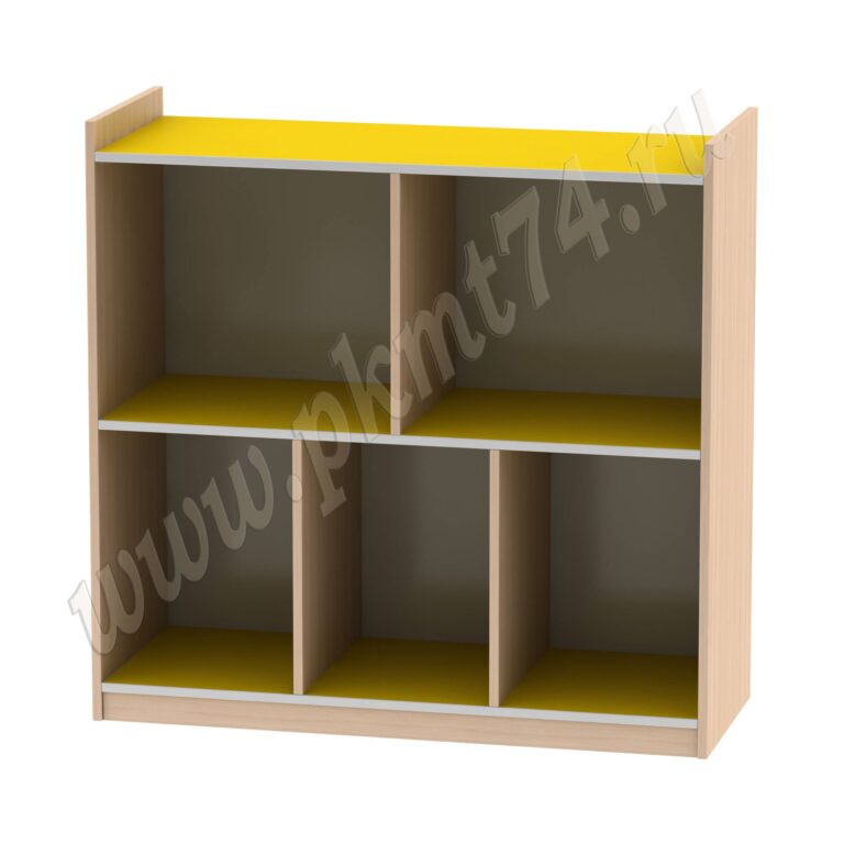 Стеллаж для игрушек МТ 17-45 Дуб Молочный-Жёлтый Стеллаж для игрушек МТ 17-45 Дуб Молочный-Жёлтый