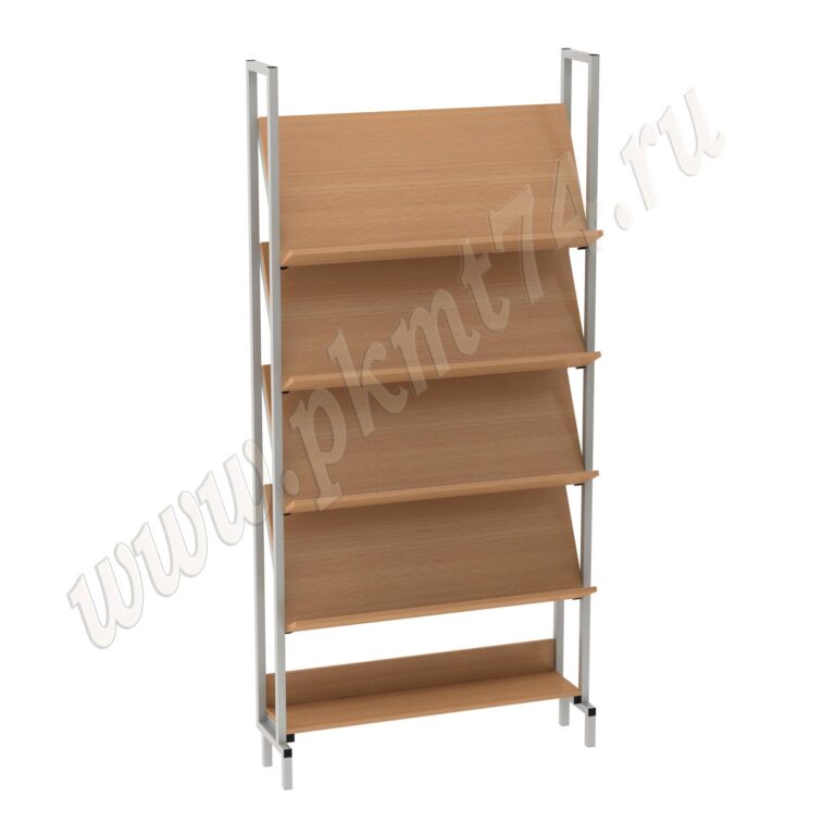 Стеллаж информационный библиотечный МТ 03-3 Бук Бавария светлый Стеллаж информационный библиотечный МТ 03-3 Бук Бавария светлый