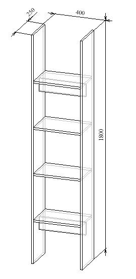 Стеллаж МТ 11-6 чертёж с размерами Стеллаж МТ 11-6 чертёж с размерами