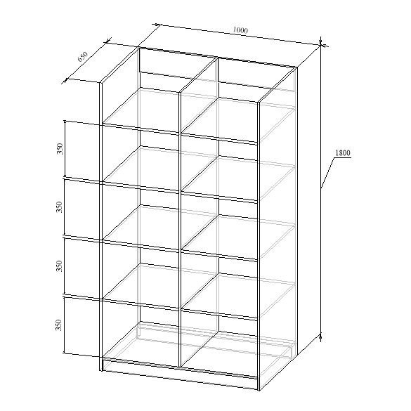 Стеллаж МТ 11-8 с размерами
