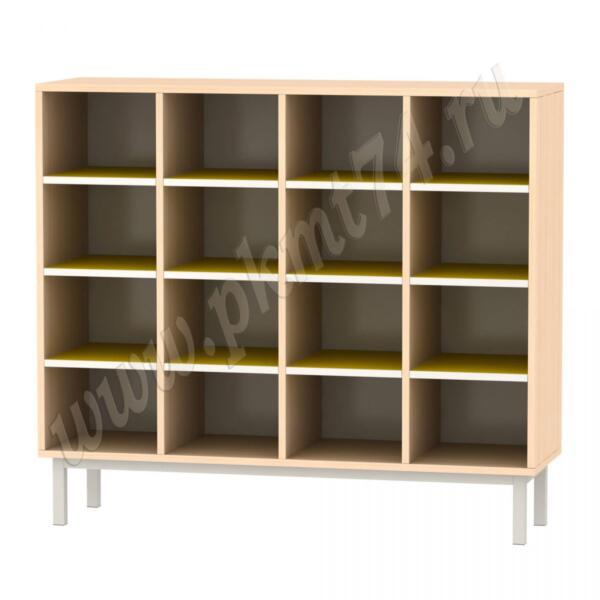 Стеллаж на металлическом каркасе для горшков МТ 17-85 Дуб Молочный-Желтый Стеллаж на металлическом каркасе для горшков МТ 17-85 Дуб Молочный-Желтый