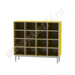 Стеллаж на металлическом каркасе для горшков МТ 17-85 Желтый