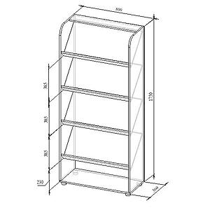 Стеллаж с наклонными полками МТ 11-13