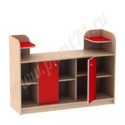 Стенка для игрушек МТ 17-65 Мол-Красный Стенка для игрушек МТ 17-65 Мол-Красный