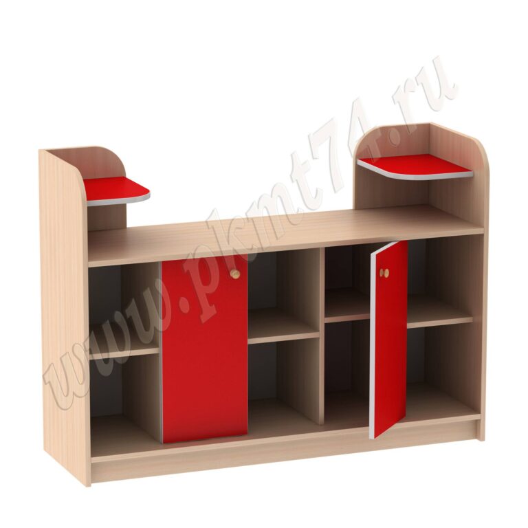 Стенка для игрушек МТ 17-65 Мол-Красный