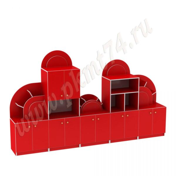 Стенка для игрушек Радуга МТ 17-64 Красный
