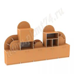 Стенка для игрушек Радуга МТ 17-64 Оранжевый (Манго)