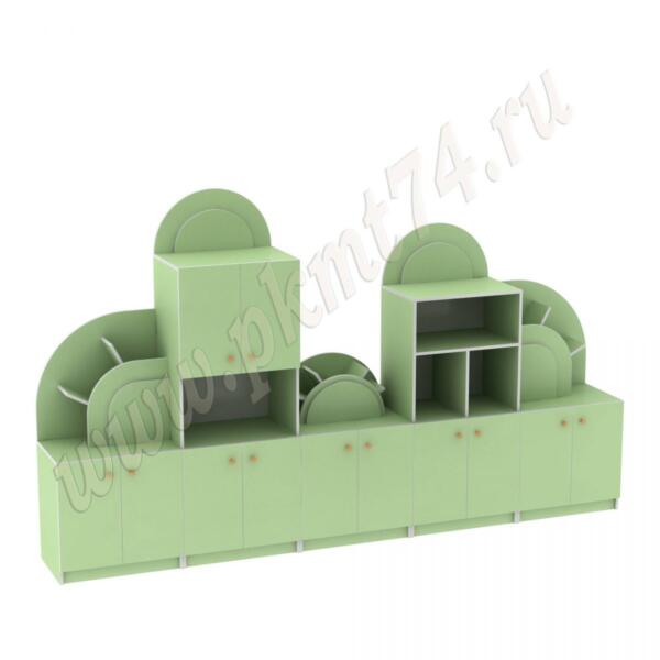 Стенка для игрушек Радуга МТ 17-64 Салатовый