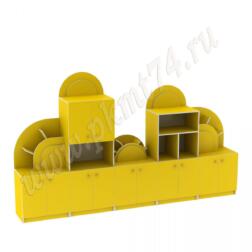 Стенка для игрушек Радуга МТ 17-64 Желтый