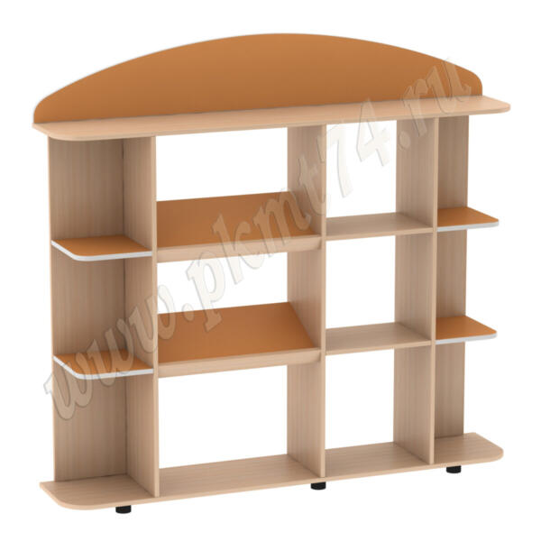 Стенка игровая комбинированная МТ 17-58 Дуб Молочный-Оранжевый