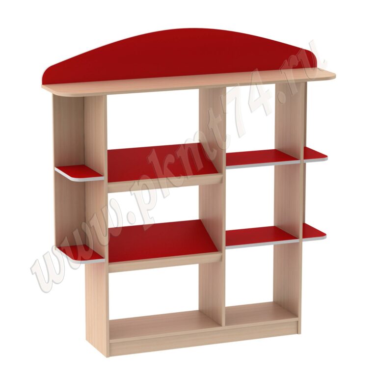 Стенка игровая комбинированная облегченная МТ 17-59 Дуб Молочный-Красный