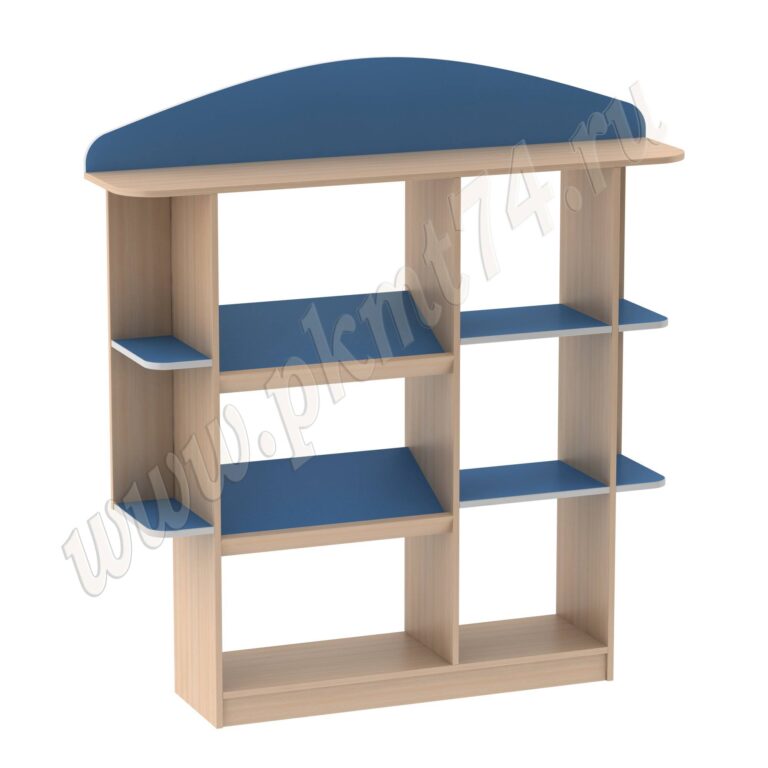 Стенка игровая комбинированная облегченная МТ 17-59 Дуб Молочный-Голубой