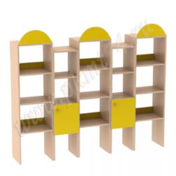 Стенка модульная для игровой МТ 17-60 Дуб Молочный-Жёлтый