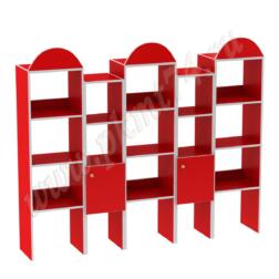 Стенка модульная для игровой МТ 17-60 Красный