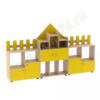 Стенка модульная для игрушек Рыцарский замок МТ 17-61 Дуб Молочный-Жёлтый