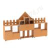 Стенка модульная для игрушек Рыцарский замок МТ 17-61 Оранжевый (Манго)