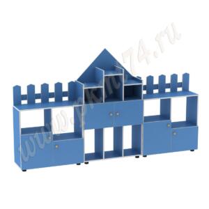 Стенка модульная для игрушек Рыцарский замок МТ 17-61 Голубой Стенка модульная для игрушек Рыцарский замок МТ 17-61 Голубой