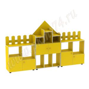 Стенка модульная для игрушек Рыцарский замок МТ 17-61 Желтый Стенка модульная для игрушек Рыцарский замок МТ 17-61 Желтый