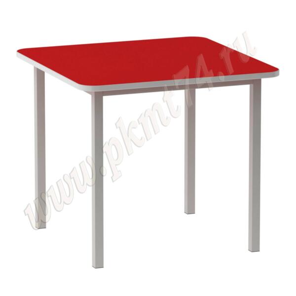 Стол детский на металлическом каркасе четырехместный МТ 17-4 Красный