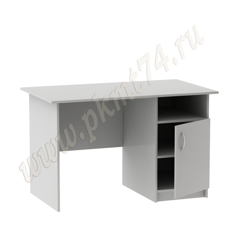 Стол для общежития письменный однотумбовый МТ 06-7 Серый