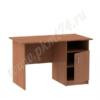Стол для общежития письменный однотумбовый МТ 06-7 Вишня Оксфорд