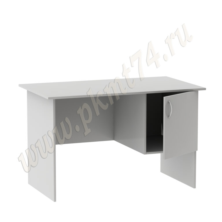 Стол для общежития с тумбой МТ 06-5 Серый