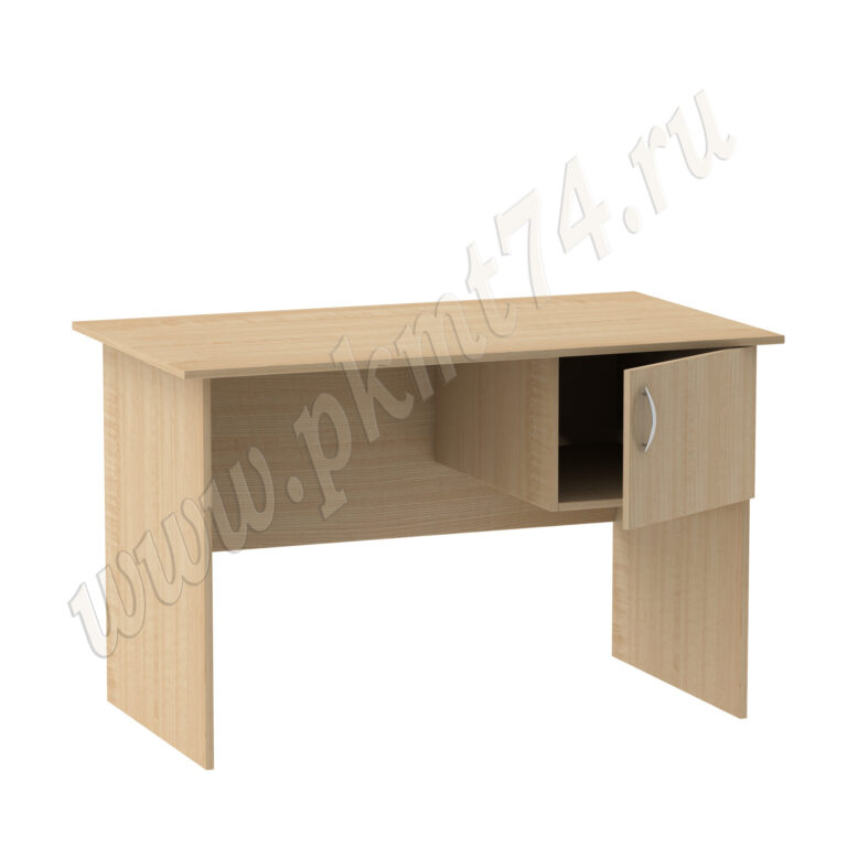 Стол для общежития с тумбой подвесной МТ 06-3 Клён