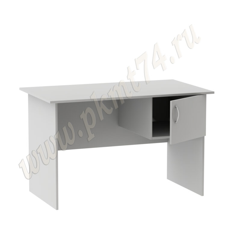 Стол для общежития с тумбой подвесной МТ 06-3 Серый