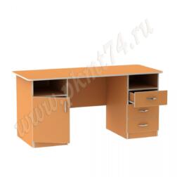 Стол для воспитателя с большими тумбами МТ 06-12 Оранжевый (Манго)