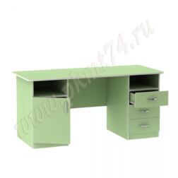 Стол для воспитателя с большими тумбами МТ 06-12 Салатовый