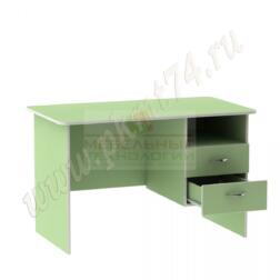 Стол для воспитателя с двумя ящиками и нишей МТ 06-13 Салатовый