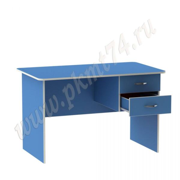 Стол для воспитателя с двумя ящиками МТ 06-8 Голубой