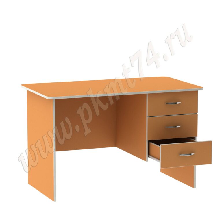 Стол для воспитателя с тремя ящиками МТ 06-10 Оранжевый (Манго) Стол для воспитателя с тремя ящиками МТ 06-10 Оранжевый (Манго)