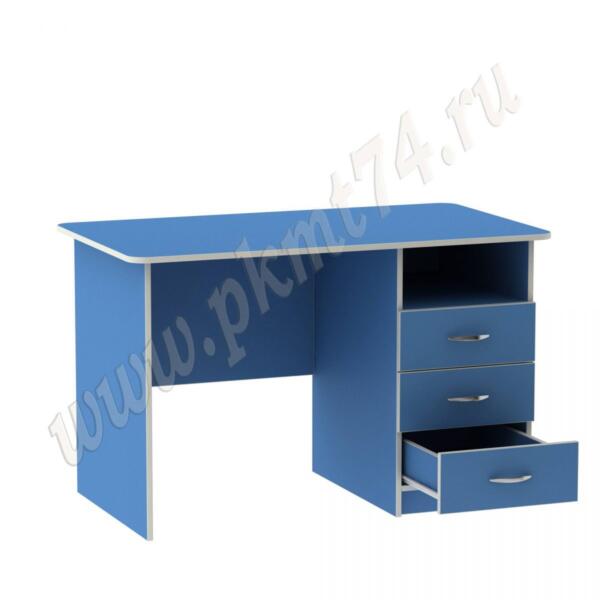 Стол для воспитателя с ящиками и нишей МТ 06-9 Голубой