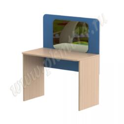 Стол для занятий с зеркалом МТ 17-100 Дуб Молочный-Голубой