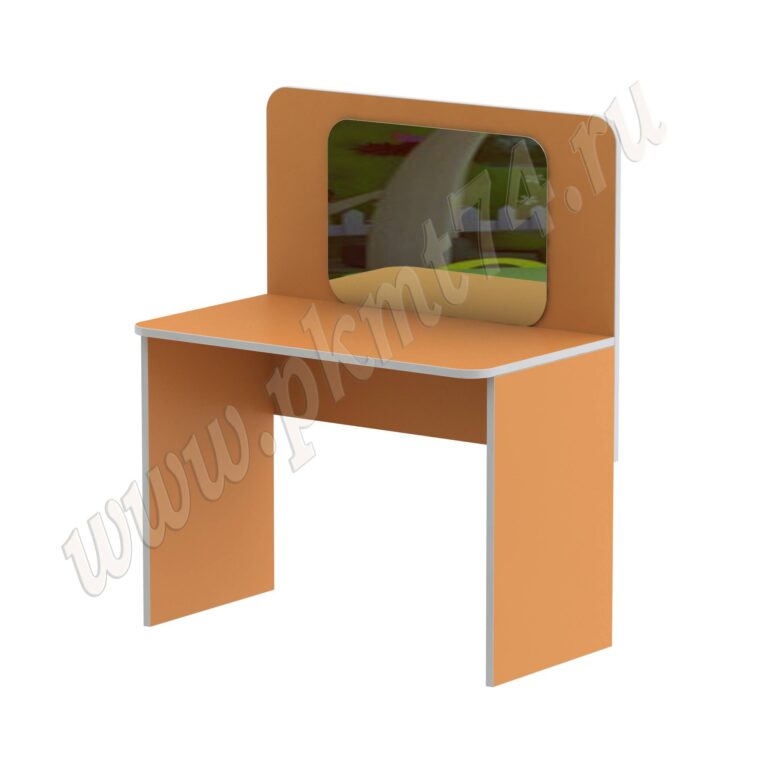Стол для занятий с зеркалом МТ 17-100 Оранжевый (Манго)